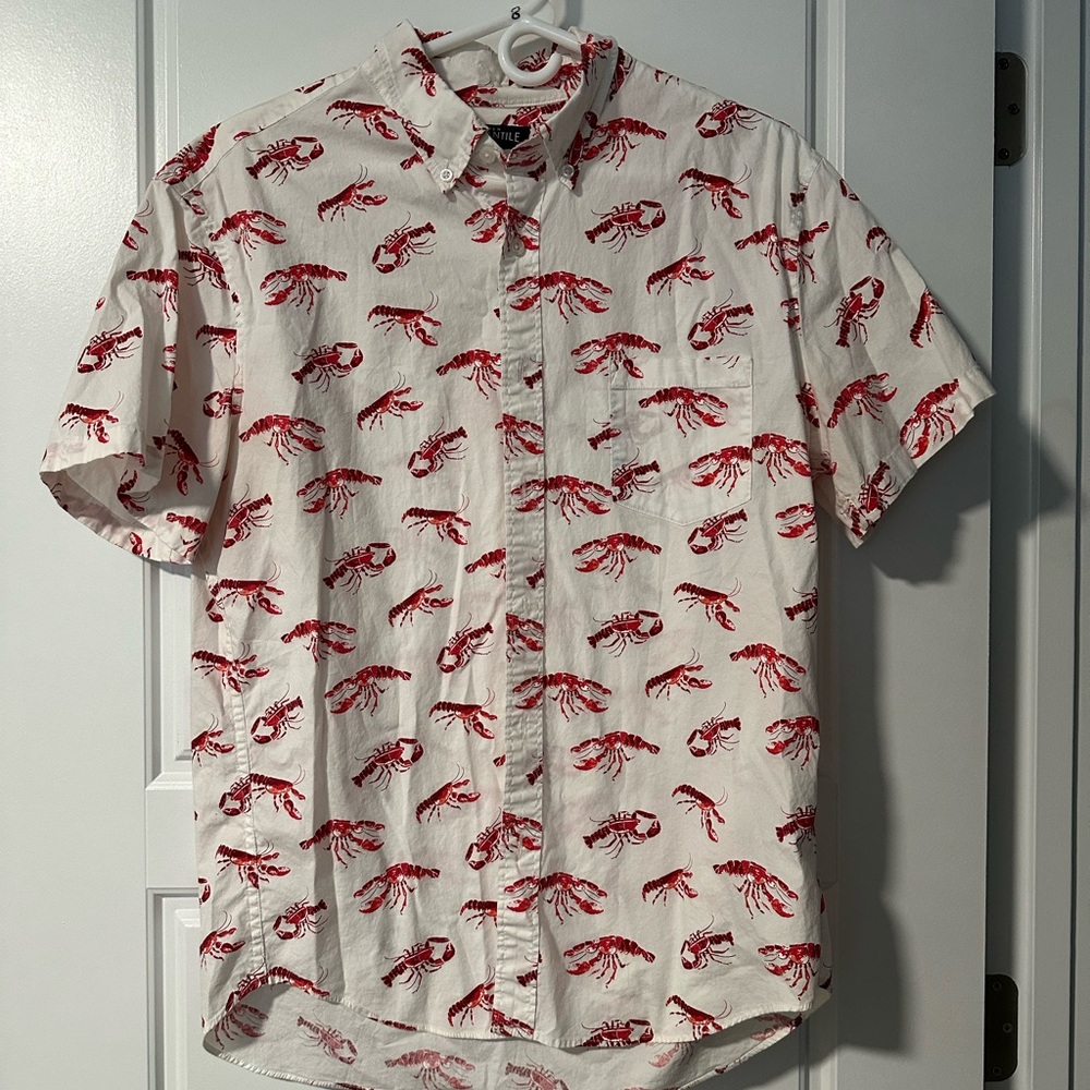 J. Crew Men’s Lobster Mercantile Flex Button Up